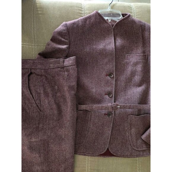 Daniel For Spellbound Wool Skirt Jacket Pants 3 Pc Suit Womens Size 6 Vtg - Picture 6 of 11